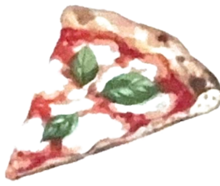 Ein Stück Pizza